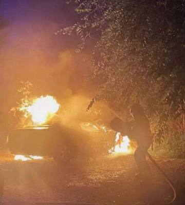 У Центральному районі Дніпра спалахнув автомобіль 