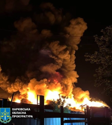 Три пожара произошли в Харькове из-за атаки БпЛА — ГСЧС