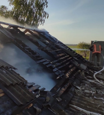 На Горохівщині загорілась вантажівка