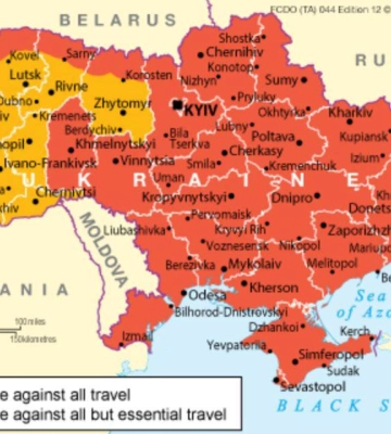 МЗС Великої Британії пом'якшило обмеження на поїздки до України