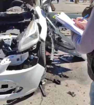 В окупованому Бердянську підірвали авто із зрадником, який працював у колонії. Фото і відео