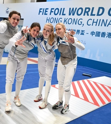 Українські спортсменки вибороли першу в історії командну медаль на Кубку світу з фехтування