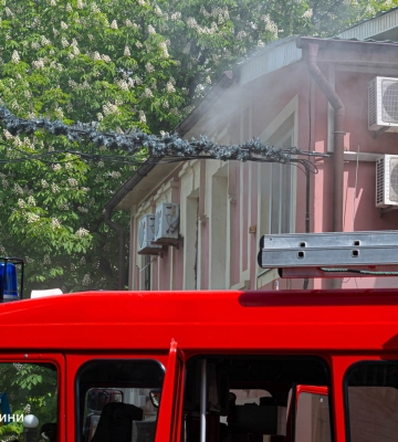 Рятувальники оперативно ліквідували пожежу в центрі Сум