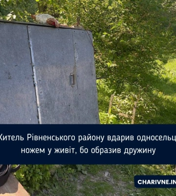 Житель Рівненського району вдарив односельця ножем у живіт, бо образив дружину