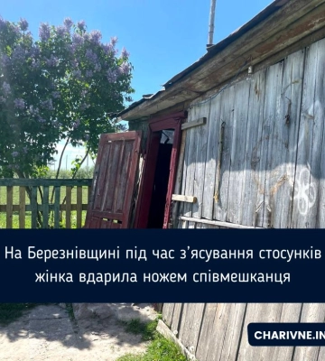 На Березнівщині під час з’ясування стосунків жінка вдарила ножем співмешканця