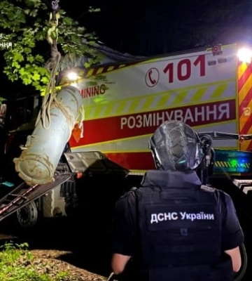 Бойову частину ракети Х-69 виявили в Києві