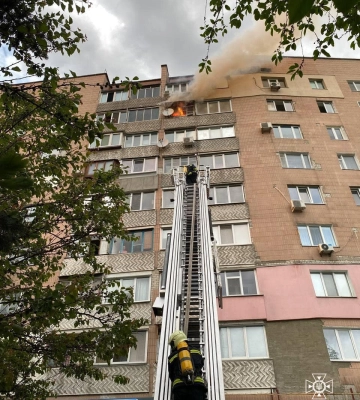 У черкаській багатоповерхівці сталася пожежа