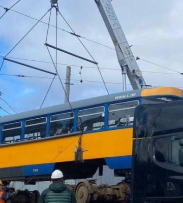 У Дніпро приїхали трамвайні вагони з німецького Лейпцига