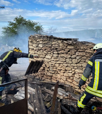 На Одещині гасили пожежу