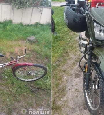 У Шостці зіткнулися мотоцикліст і велосипедистка
