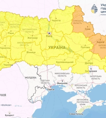 «Жовтий» рівень небезпеки: більшість регіонів України накриють заморозки (карта)