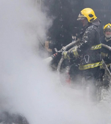 На Вінниччині через ракетний удар росії виникла масштабна пожежа