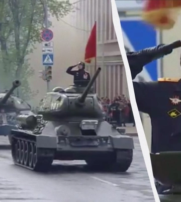 На параде в РФ &quot;засветился&quot; подполковник, причастный к расстрелу жителей Бучи