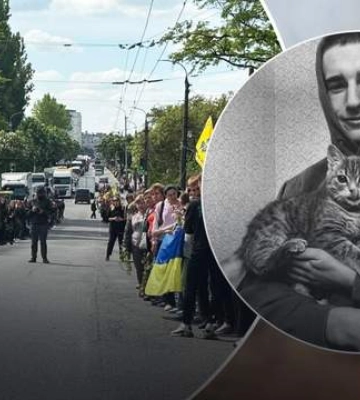 В Виннице живым коридором встретили самого молодого защитника "Азовстали" Назария Гринцевича
