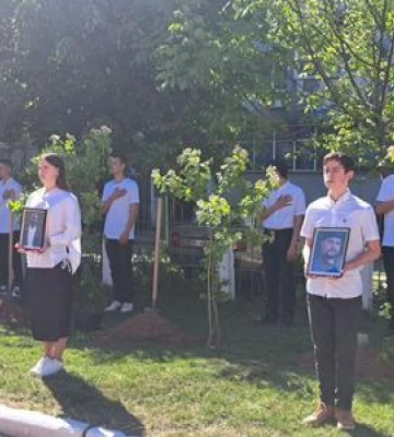 У Полтавському ліцеї 32 відкрили калинову Алею Слави