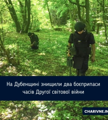 На Дубенщині знищили два боєприпаси часів Другої світової війни