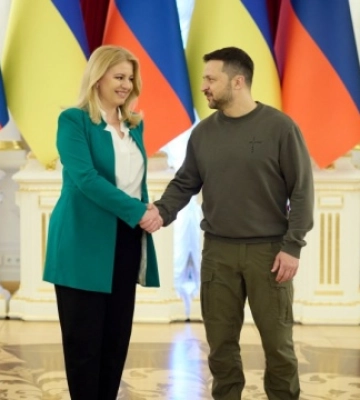 «З гарними новинами про допомогу Україні». До Києва приїхала президентка Словаччини