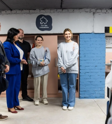 Відновлені Фундацією Олени Зеленської укриття відкрили у Кременчуку