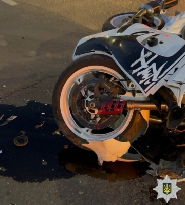 На Полтавщині внаслідок аварії травмувався мотоцикліст