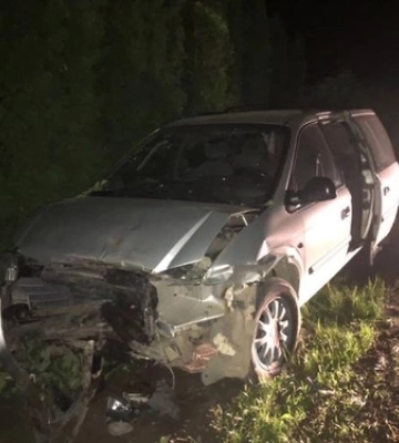 Біля Луцька п&#039;яний водій хотів утекти з місця ДТП на потрощеному авто 