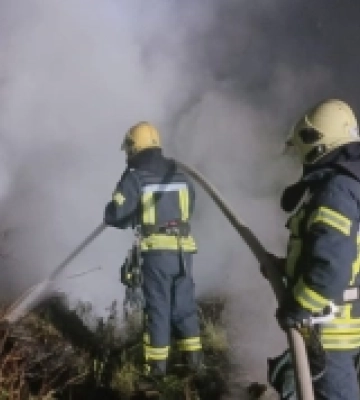 У Луцькому районі згорів гектар сухої трави