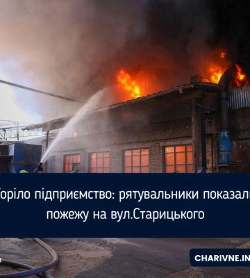 У Рівному горіло деревообробне підприємство: рятувальники показали відео