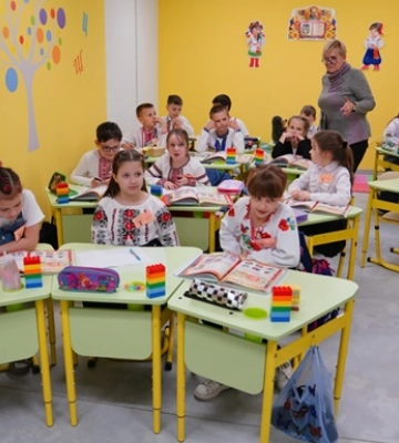 У першій підземній школі Харкова розпочалося навчання