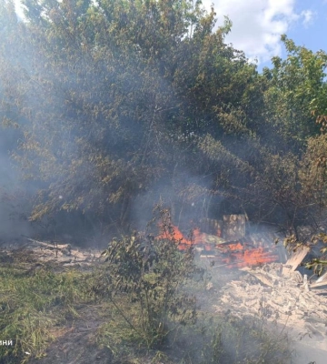 На Рівненщині горіли майже 1,5 га відкритих територій