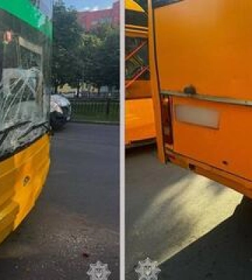 У Полтаві тролейбус зіткнувся з маршруткою