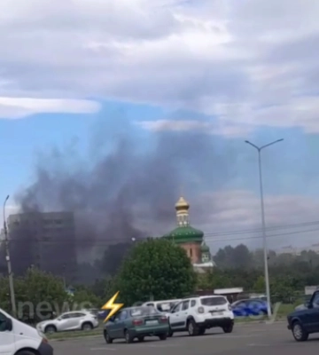 У Черкасах по вулиці Сумгаїтській виникла пожежа (ВІДЕО)