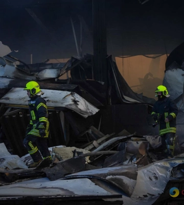 Одеські рятувальники показали, як ліквідовують наслідки ворожої атаки (фото, відео)