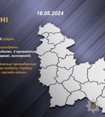 На Сумщині внаслідок обстрілів пошкоджено 3 багатоквартирних будинки, 4 приватні будинки, 2 гаражі та газопровід