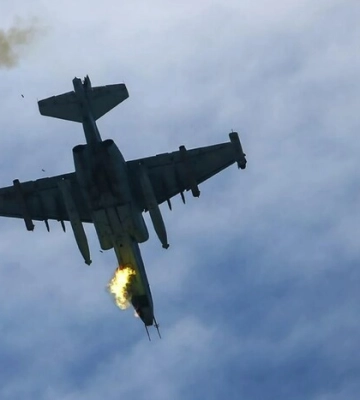 ВСУ сбили российский Су-25 на Донбассе
