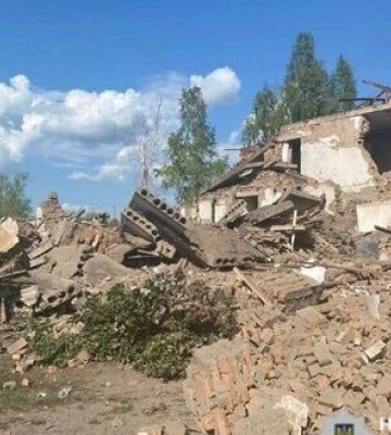 Унаслідок ворожих обстрілів прикордоння Чернігівщини постраждав чоловік, пошкоджено дитсадок. ФОТО