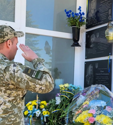 На Волині відкрили меморіальну дошку загиблому Герою-прикордоннику