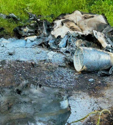 Над Одессой сбили российский дрон: мэрия показала фото обломков
