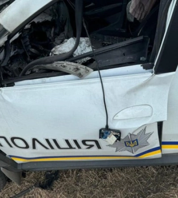У Вовчанську російський дрон підірвав автомобіль з поліцейськими, які їхали евакуйовувати людей
