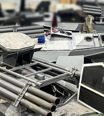 Оснащенные "Градами" дроны "Sea Baby" отработали по позициям россиян на Кинбурнской косе - источники