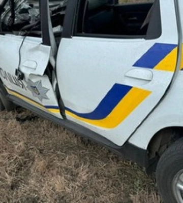 В Волчанске российский дрон взорвал авто полицейских, которые ехали на эвакуацию гражданских. Фото