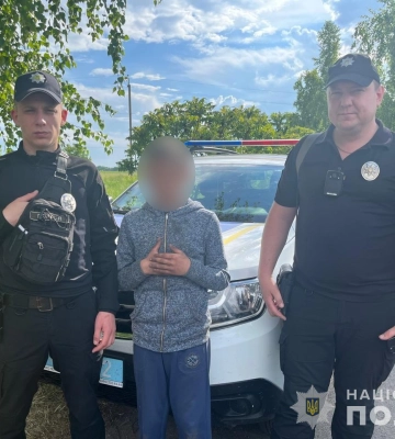 На Роменщині поліцейські розшукали зниклого малолітнього хлопця