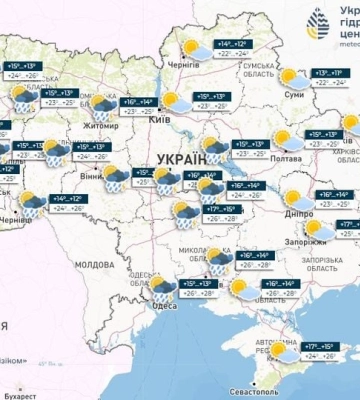Погода на 24 мая в Украине: тепло, но пройдут кратковременные дожди