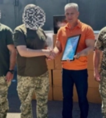 Первомайська міськрада привітала бійців однієї з частин із річницею створення