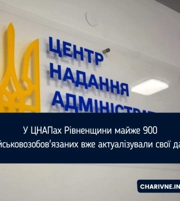 Відомо, скільки військовозобов`язаних вже оновили дані у ЦНАПах Рівненщини