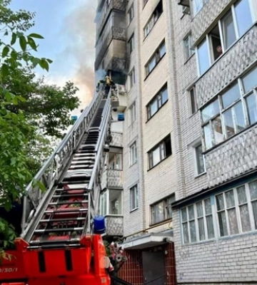 Пожар в Черкассах: госпитализированы трое детей и взрослый