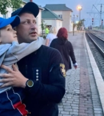 У Ковелі зустріли евакуаційний потяг з Харківщини