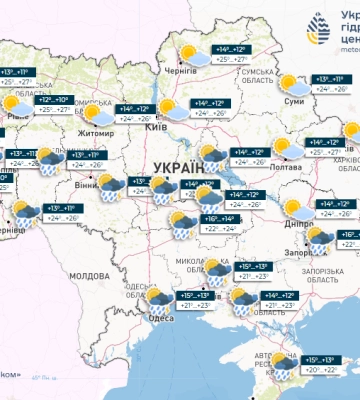 Погода на 27 мая в Украине: ожидается поступление пыли из пустынных районов Средней Азии