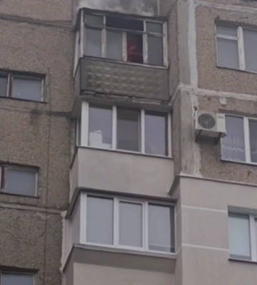 У Черкасах горіла квартира на дев’ятому поверсі