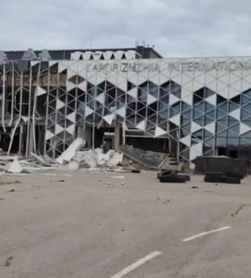 Окупанти зруйнували ракетами Х-59 аеропорт у Запоріжжі