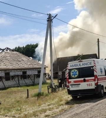 У Липинах горів житловий будинок 