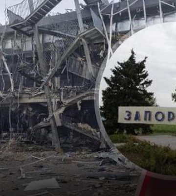 Росіяни знищили аеропорт у Запоріжжі. ВІДЕО+ФОТО